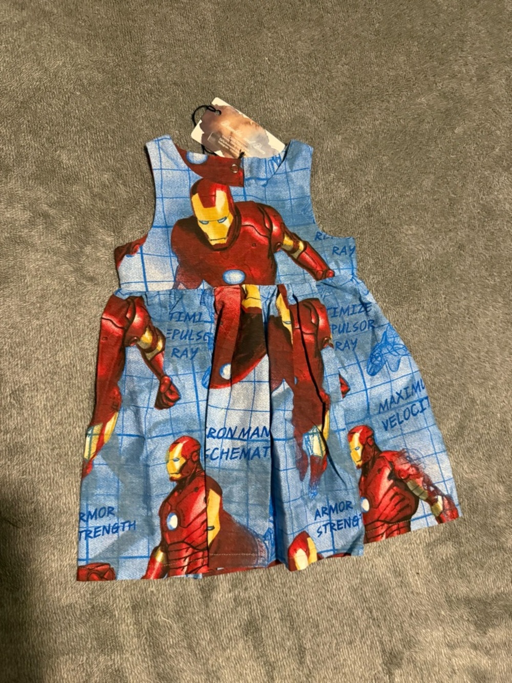 Marvel Iron Man Vintage Dress 3-6m